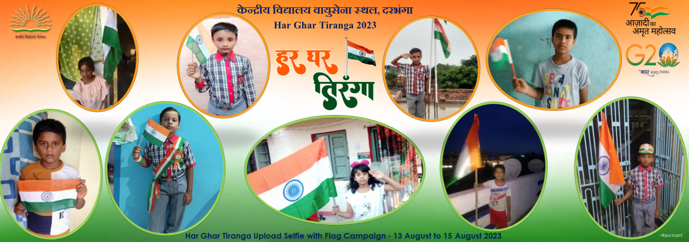 Har Ghar Tiranga Upload Selfie with Flag Campaign - 13 August to 15 August 2023